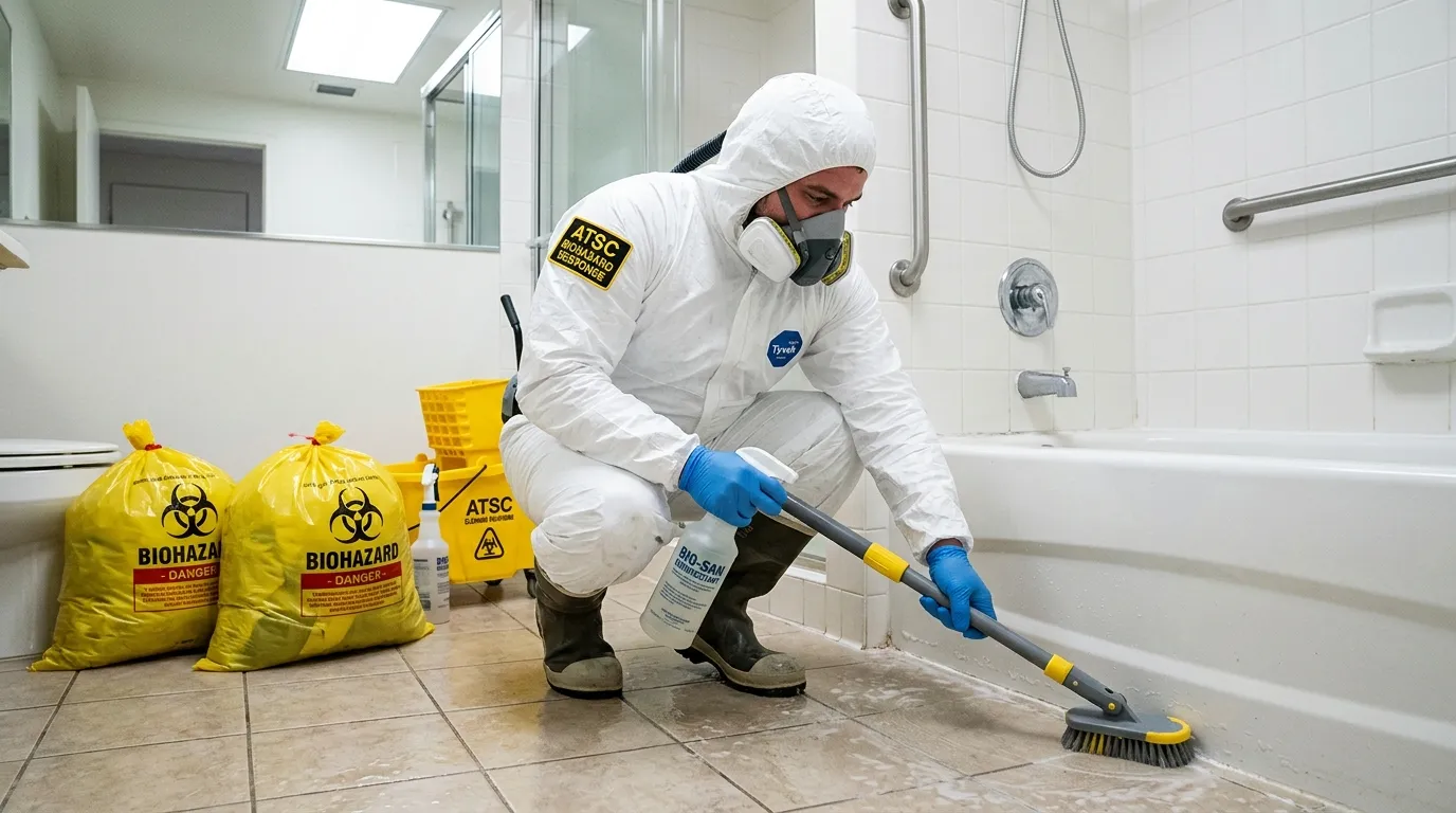 Decontamination equipment deployed for Blood Cleanup in West Newton